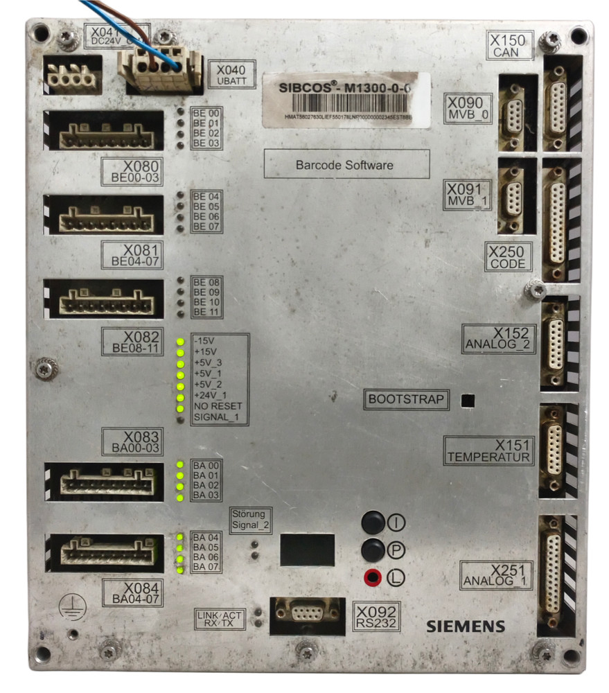 SIEMENS SIBCOS SIBCOSM1300 M1300-0-0 Barcode Software Master Control Module