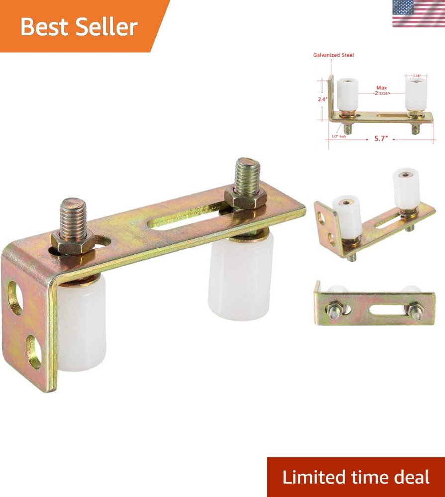Functional Slide Gate Roller Bracket with Nylon Rollers for Enhanced Stability
