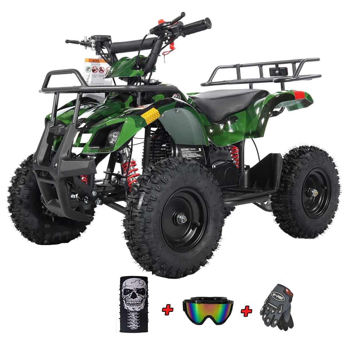 X-PRO Eagle 40cc Kids ATV 4 Stroke Mini Quad Kid 4 Wheeler Pull Start Disc Brake