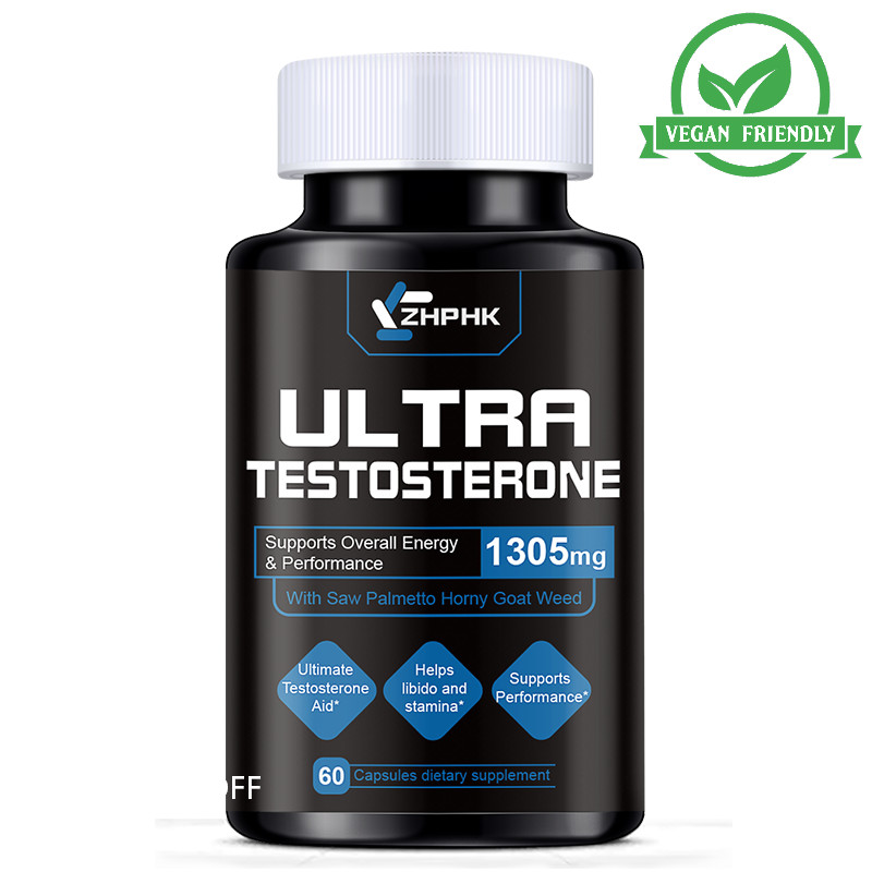 Male Enhancement Testosterone Booster 60 Capsules Stamina Pills Men Performance