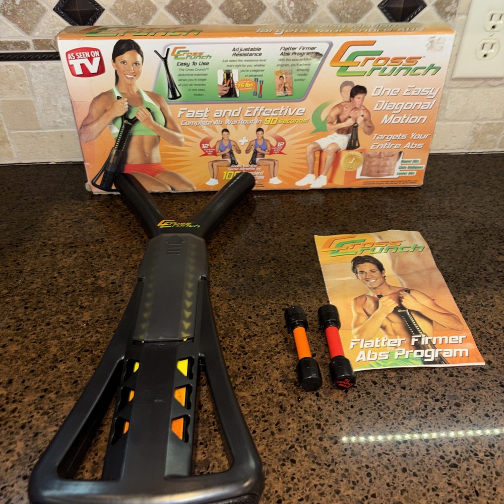 Cross Crunch Abdominal Abs Exerciser As Seen on TV Ab Developer Flat Abs w/ Box