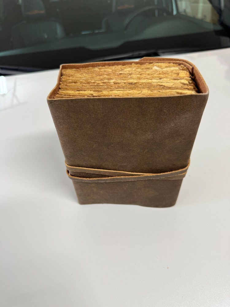 Vintage Leather Journal with Deckle Paper