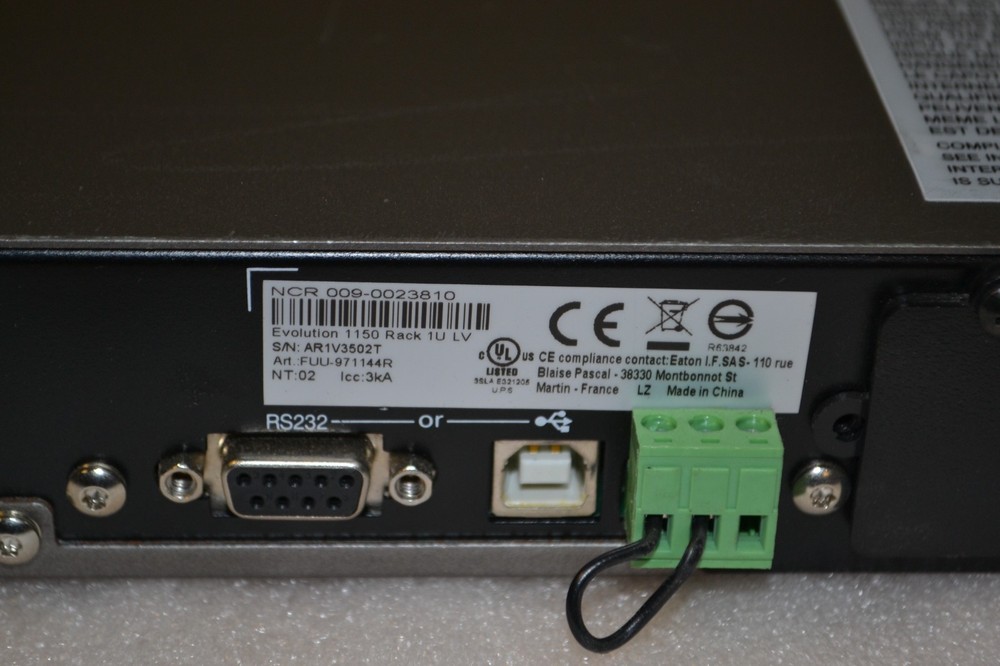NCR  Evolution 1150 Rack 1U LV Universal UPS