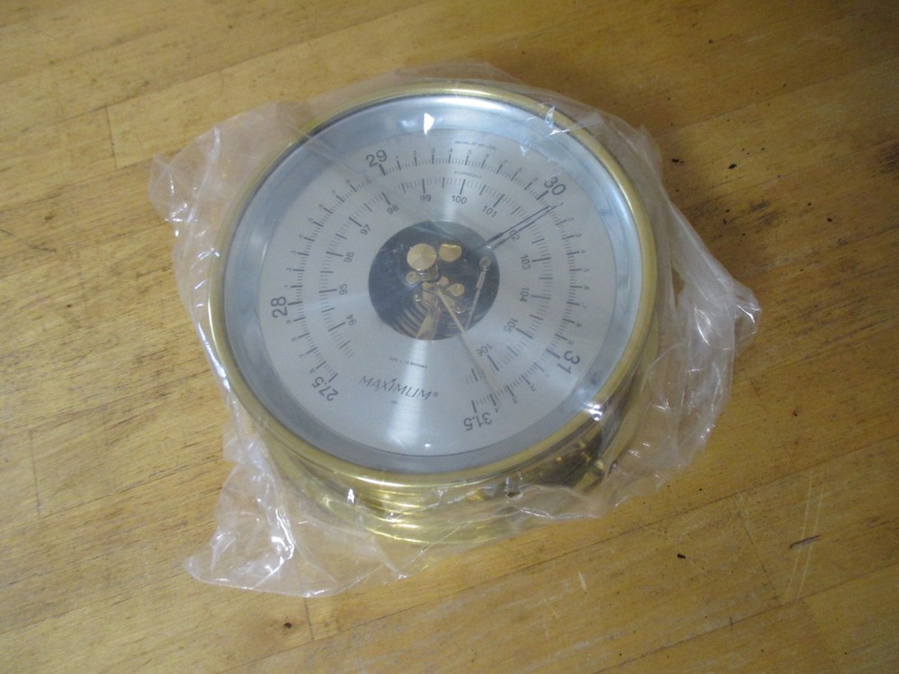 Maximum Proteus PRB Analog Barometer Brass Case