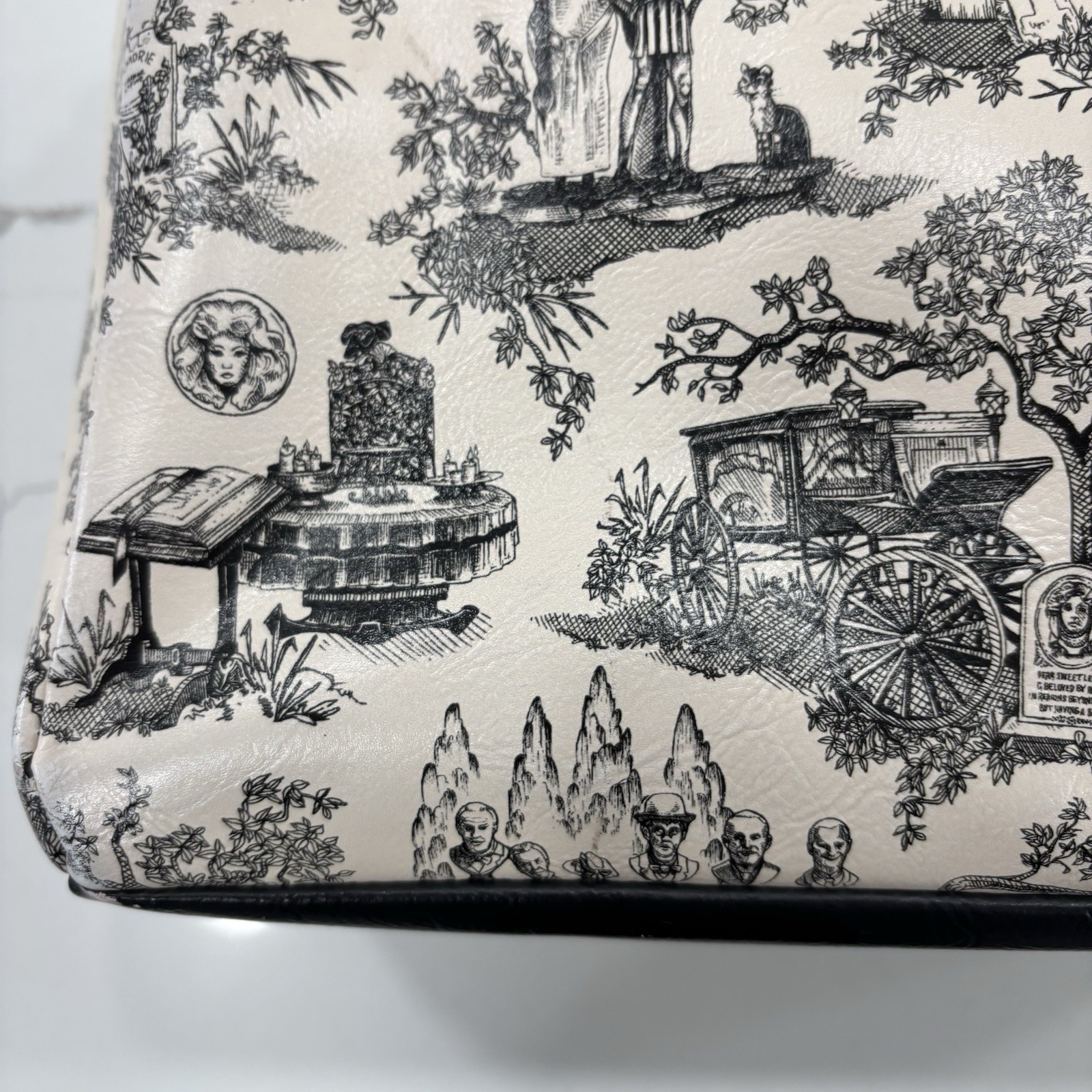 Haunted Mansion Faux Leather Hand Bag Purse Disney Parks Madame Leota Ghost