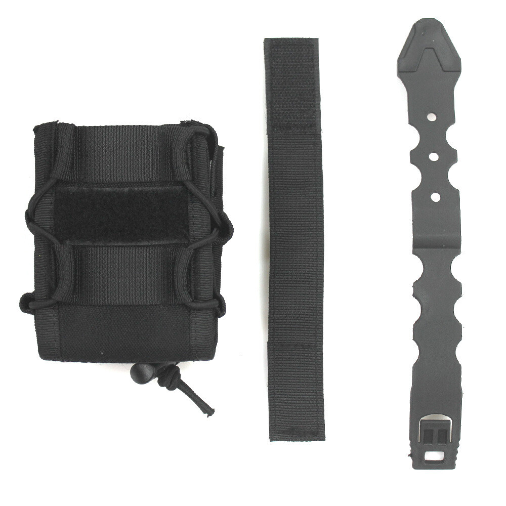Open-Top Handcuff Pouch Folding Tactical Handcuff Compatible MOLLE Work Belts