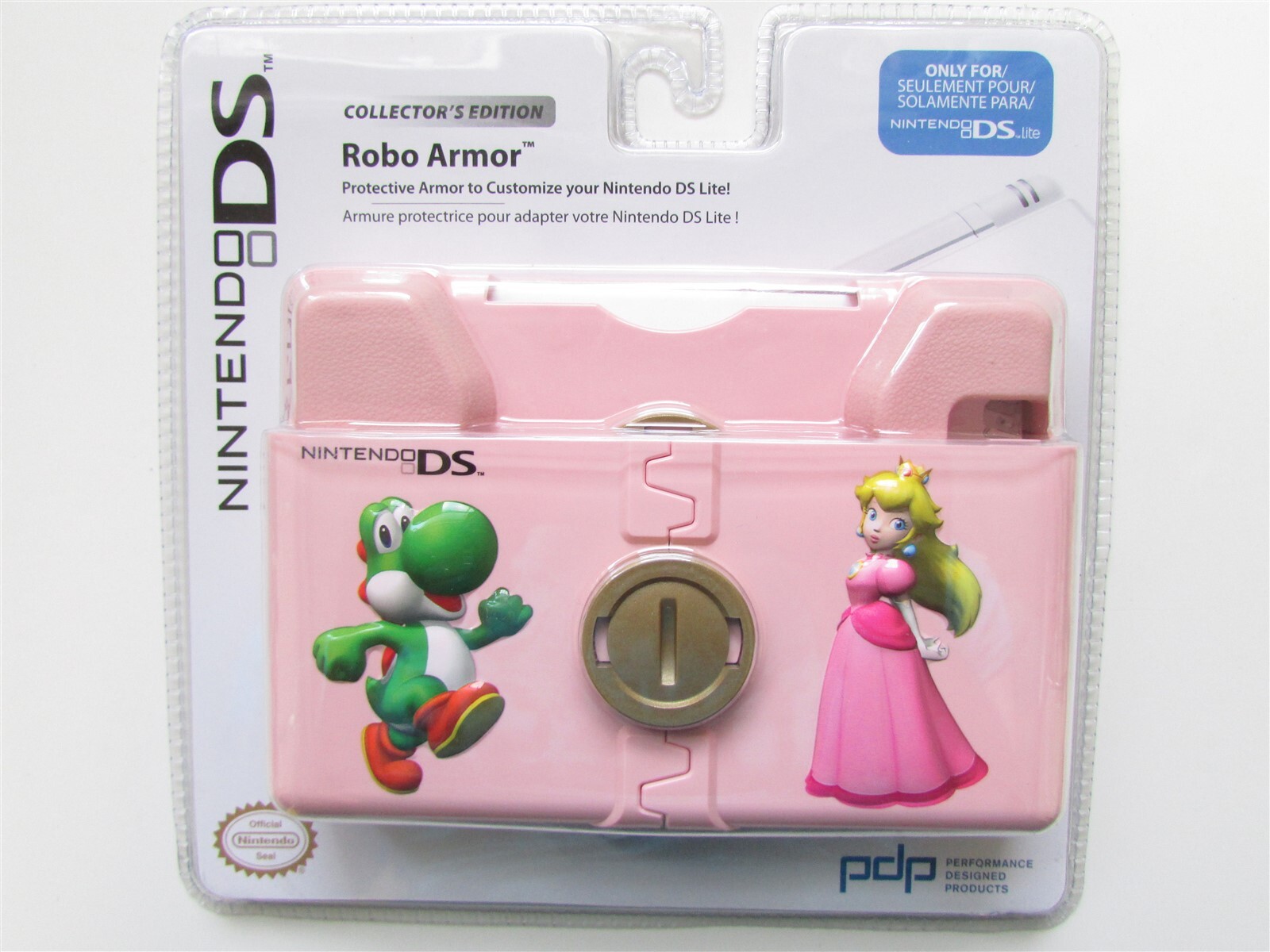 Nintendo DS Lite 3DS Yoshi Princess Peach Robo Armor PINK Hard Case Shell Mario