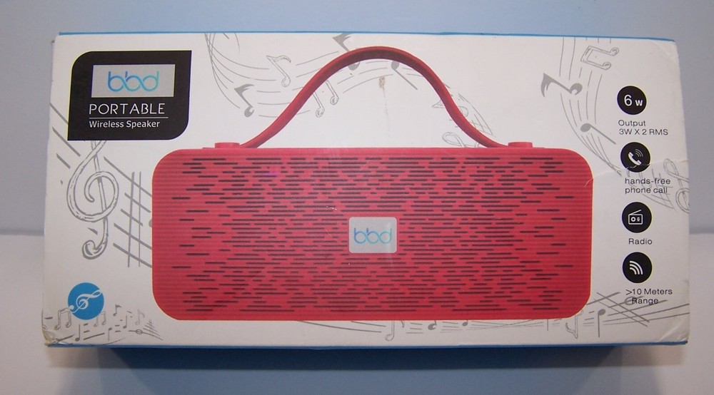 BLUE BEAT DIGITAL BBD Bluetooth Speaker BBD521 ~ BLACK