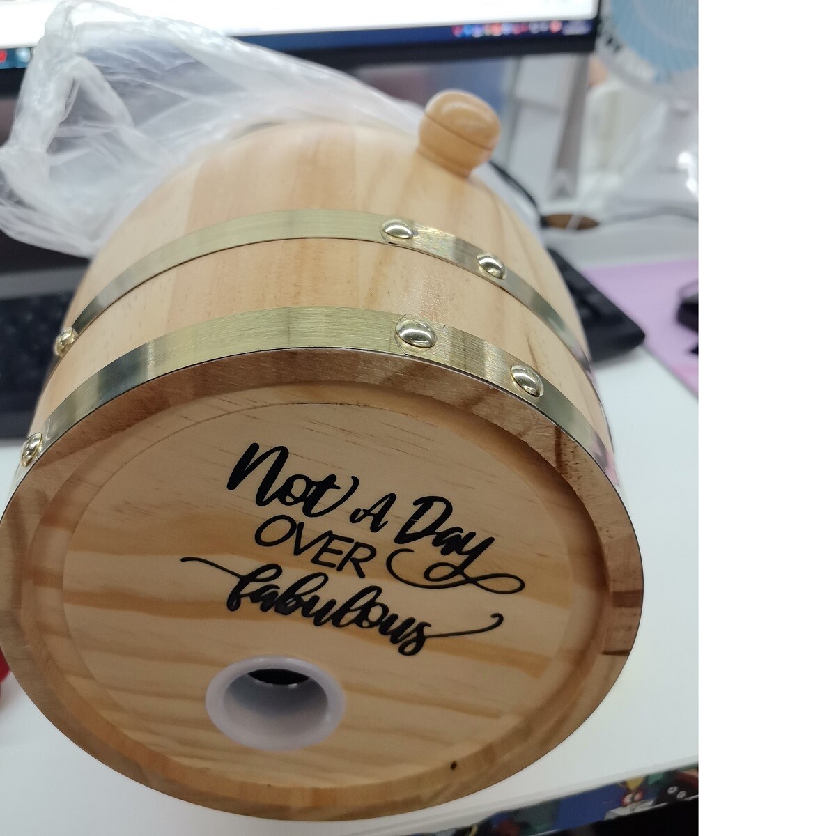 3 Liter Oak Aging Barrel with Stand, Bung, and Spigot - Age Cocktails, Bourbon