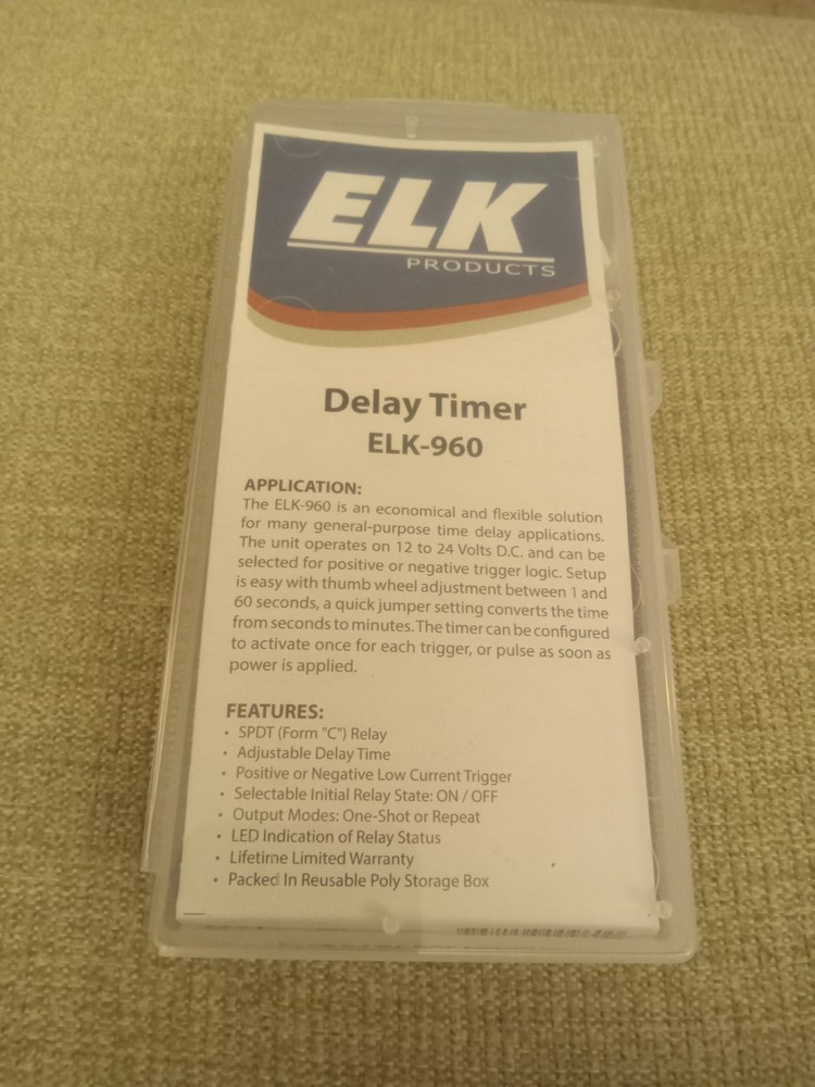 Elk Delay Timer Module ELK-960 NEW