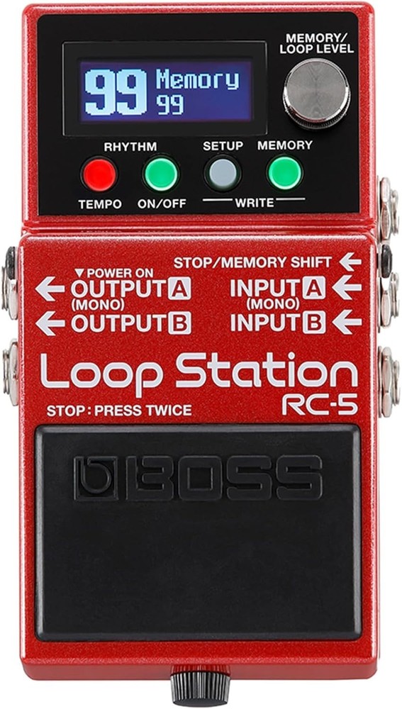 BOSS RC-5 Red Loop Station Red Evolved creative partner Battery Powered NEW