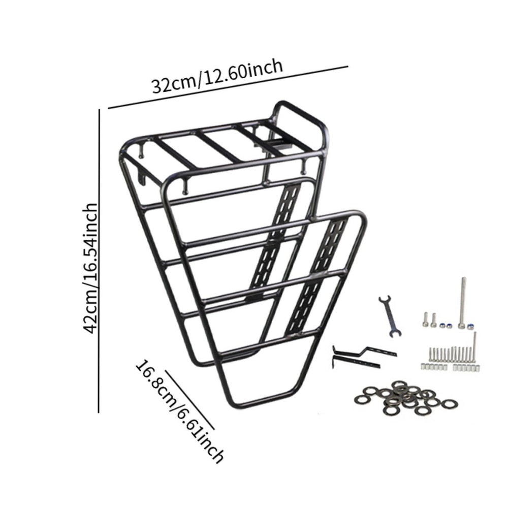 Bike Front Rack Backpack Carrier Rack Practical Bike Attachment Bicycle Front