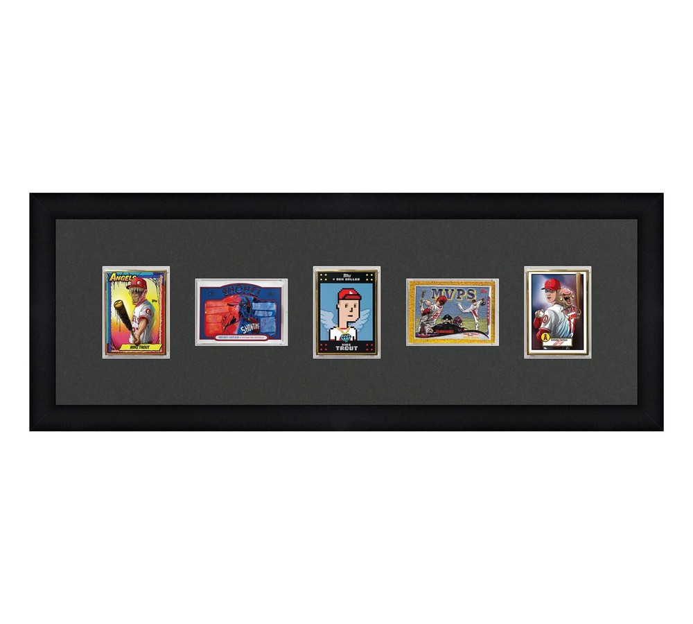 1 Touch Card Frame Display Holds (5) 1-Touch Slabs in an alternating layout