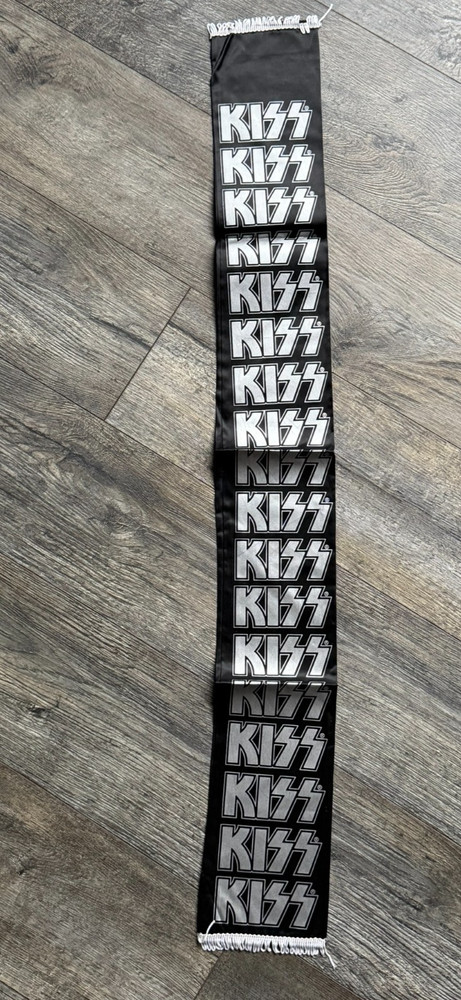KISS Scarf Banner Unmasked Tour 1980 1981 Vintage Kiss Aucoin Memorabilia