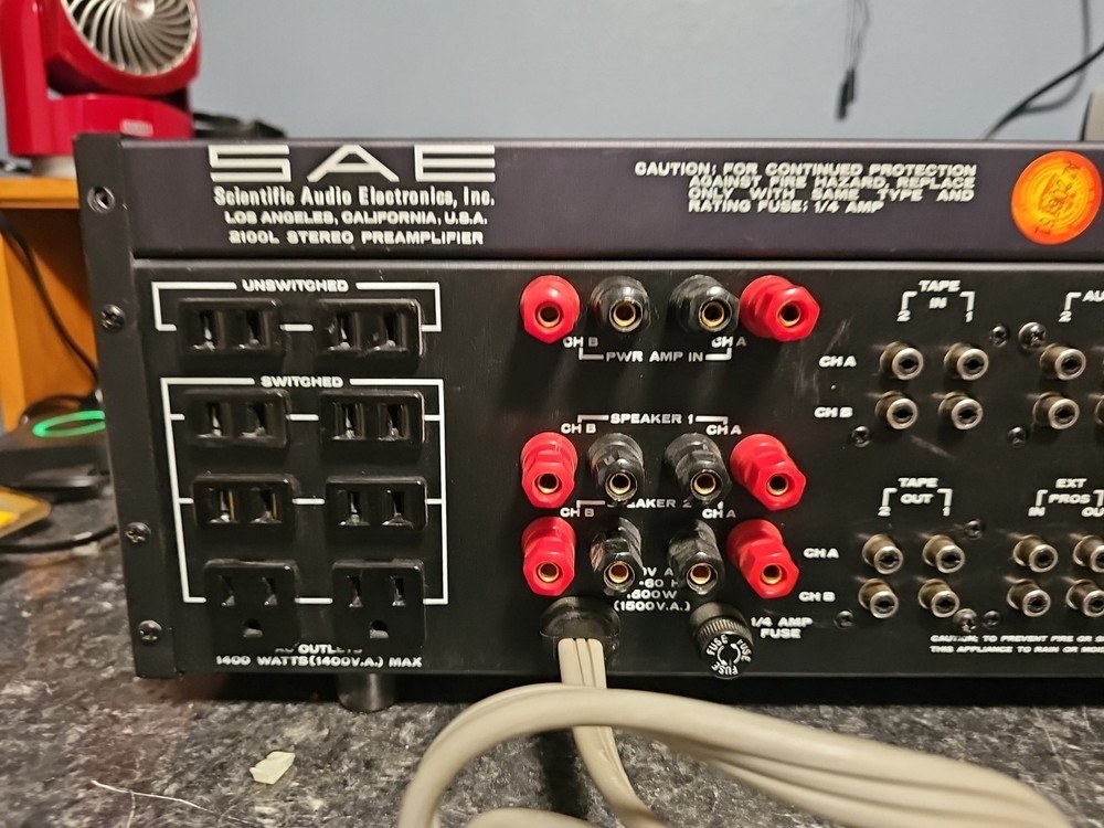 SAE 2100L Solid State Stereo Preamplifier With Original Box