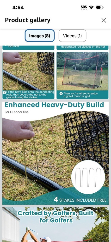 Golf Nets For Backyard 10 X7Ft