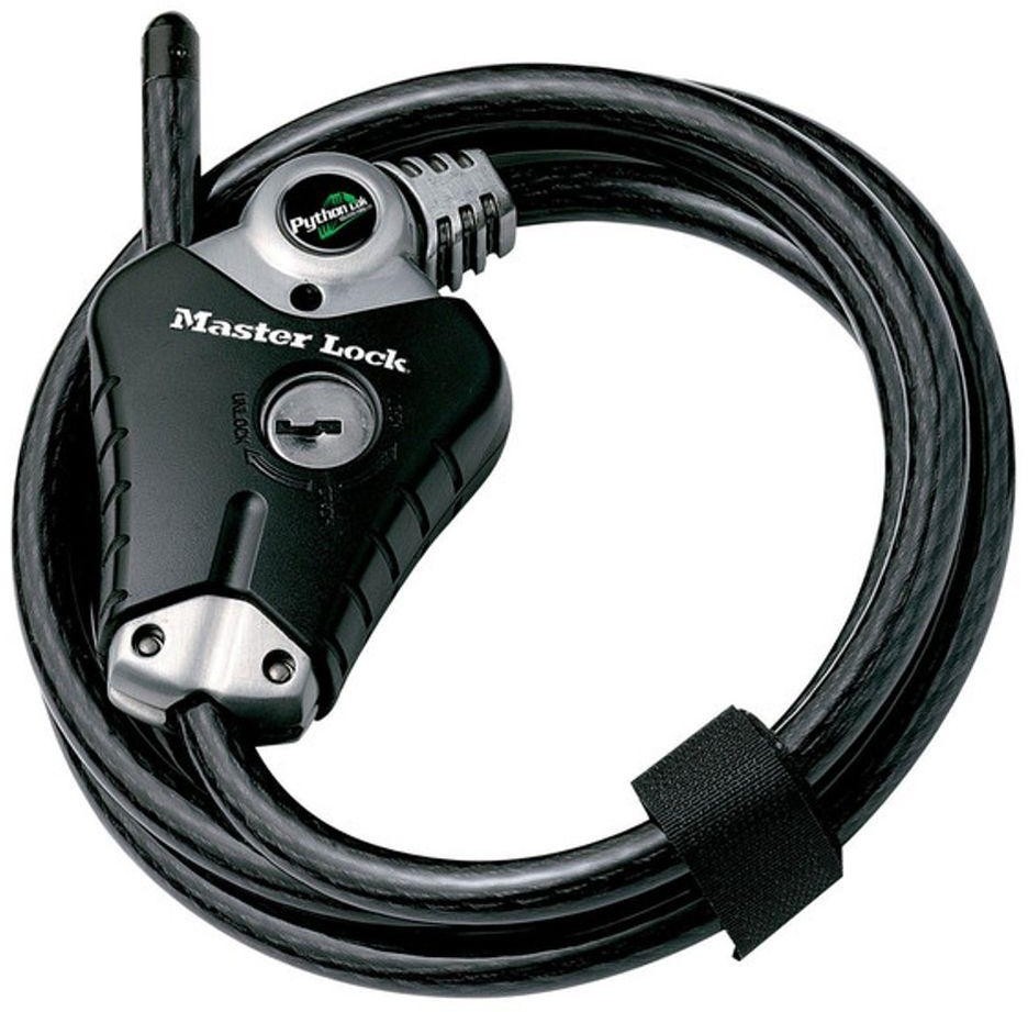 Master Lock 8 Ft. Python Vinyl Coated Steel Cable Adjustable Rekeyable Locking