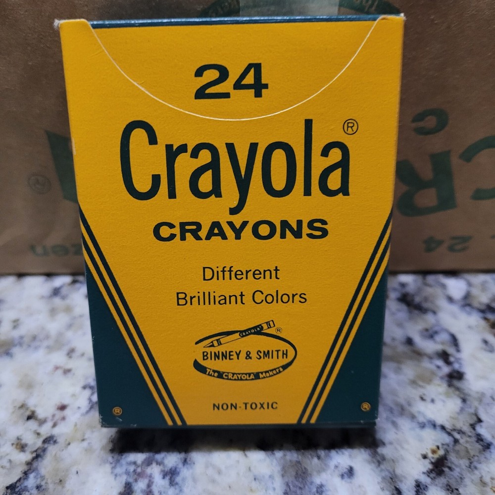 Vintage Binney & Smith Crayola Crayons Full Case Original Wrapper 12 Boxes #24