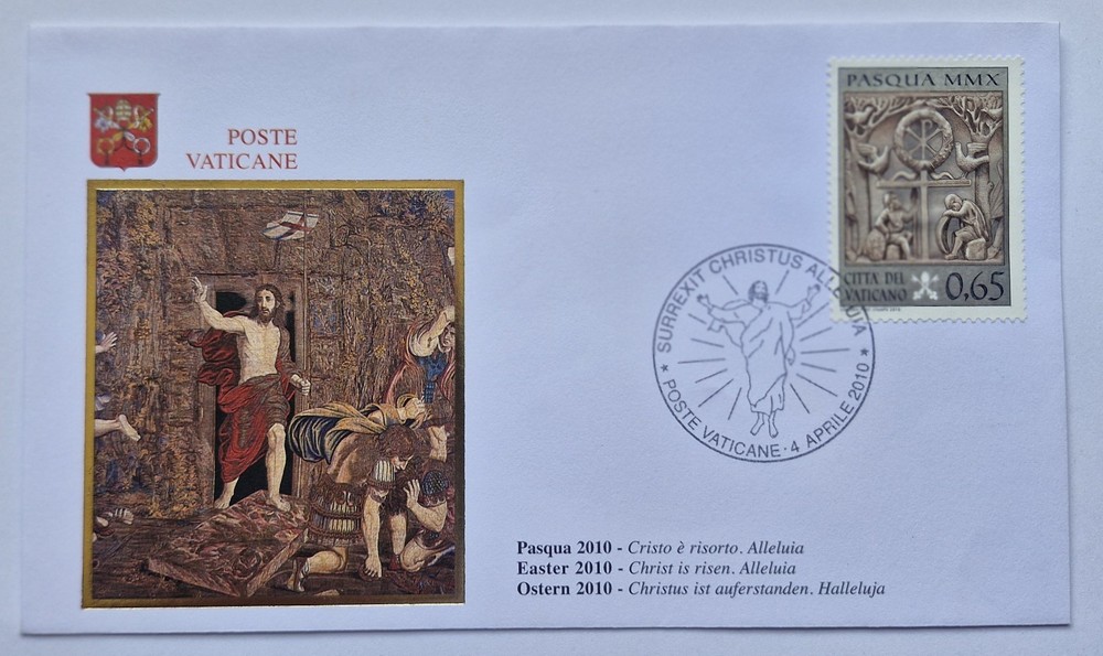 Vatican City Post First Day Cover - Easter 2010