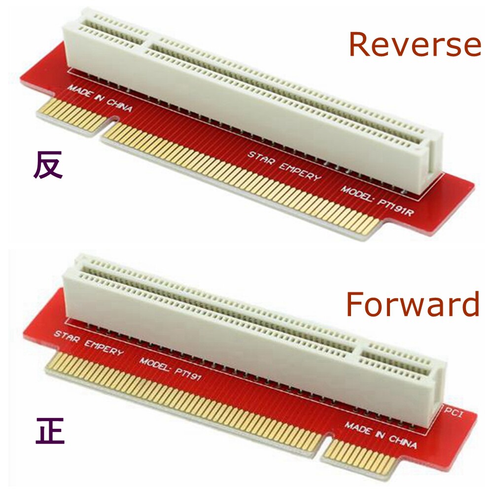 PCI 32Bit Reverse/Forward card 1U chassis Right-Angle 90 degree Riser adapter