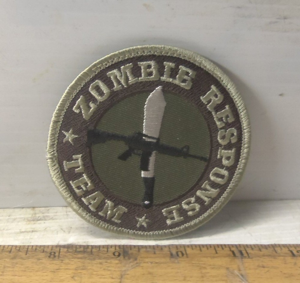 Zombie Response Team Embroidered Patch with Hook Back