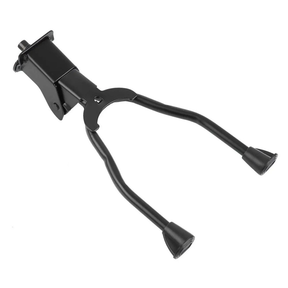 Bicycle Double Leg Side Stand Kick Kickstand Bike Support Spring Center Black