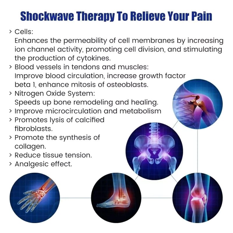 Touch Screen Focused Shockwave Therapy Machine for Pain Relief