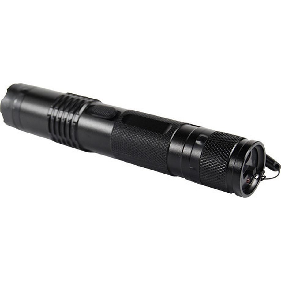 BashLite 85 million Volt Stun Gun Black Rechargeable LED Flashlight Wrist Strap