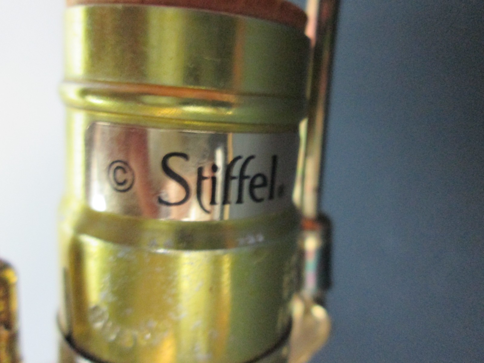 Vintage 29 1/2" Stiffel Heavy Brass Hollywood Regency URN 3-Way Table Lamp