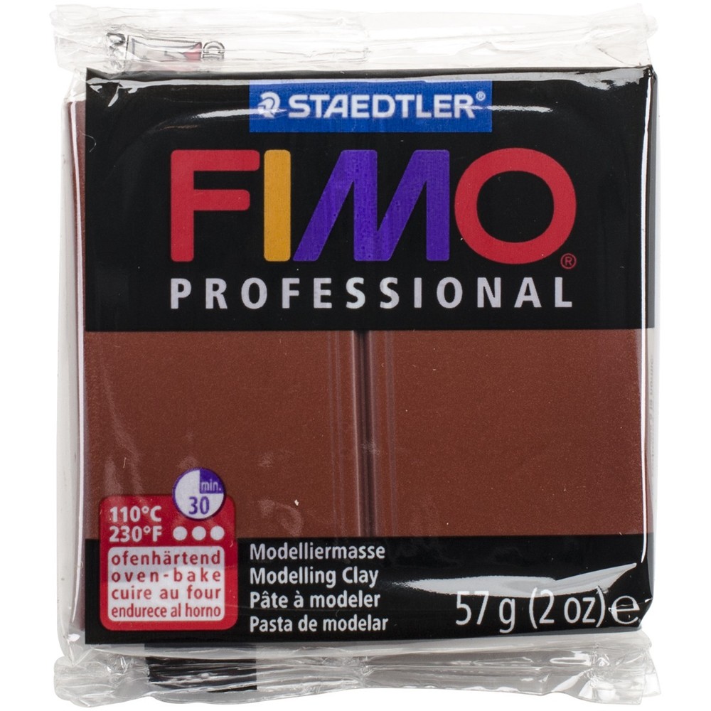 Fimo Professional Soft Polymer Clay 2oz Chocolate