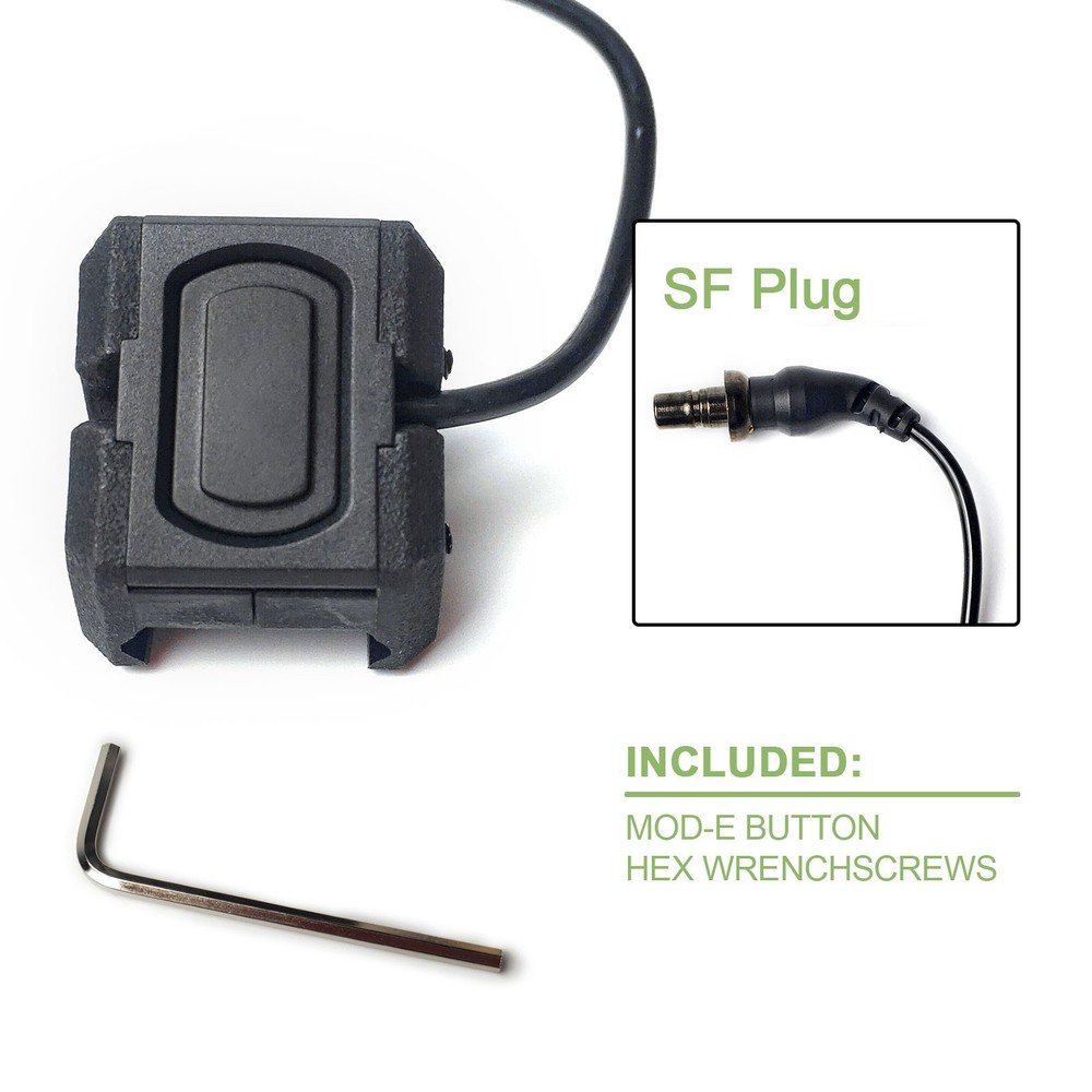 Tactical Light Remote Pressure Switch Button For Flashlight PEQ15 NGAL Laser