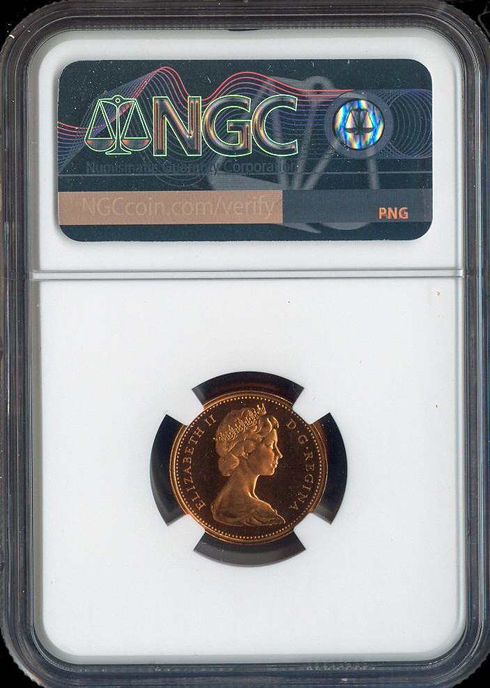 1971 Canada Small Cent NGC MS67 RD MAC - Quality