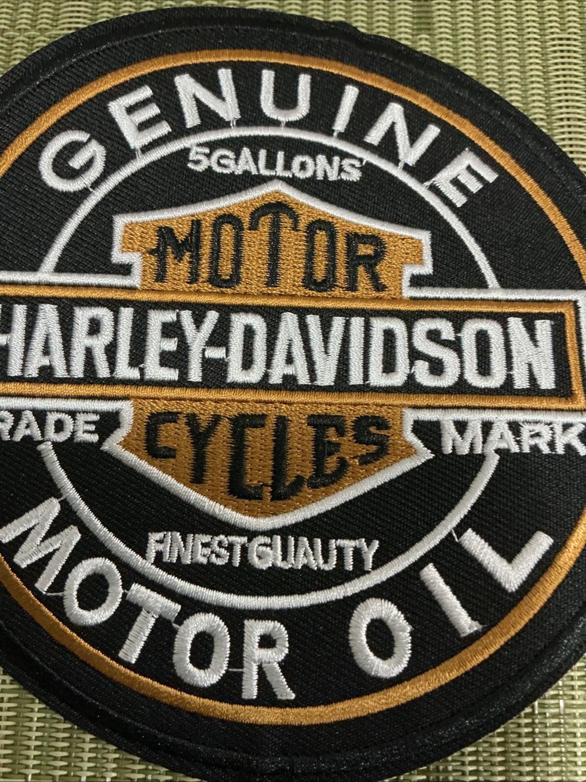 🏍️ 5 Inch Round Embroidered Harley Davidson Iron On Patch… Looks Amazing