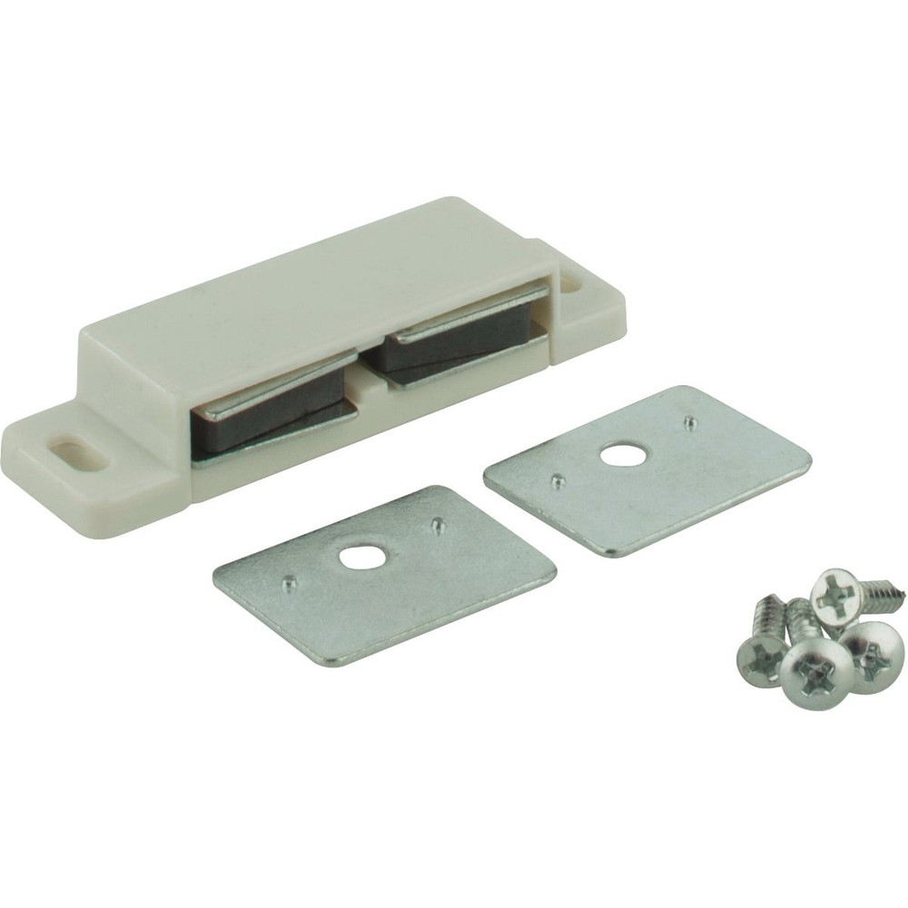 KasaWare White Double Magnetic Catch (2-Pack) KFCMD-A-WH2 Hardware Resources