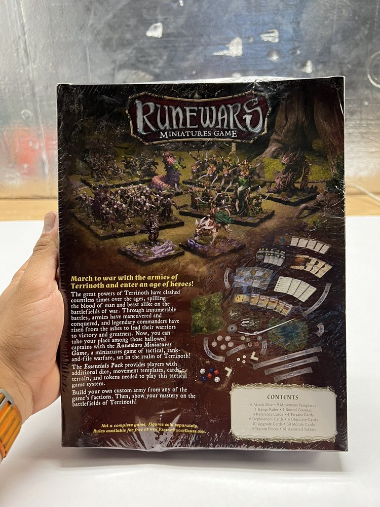 RUNEWARS MINIATURES GAME ESSENTIALS PACK FANTASY FLIGHT GAME NEW SEALED