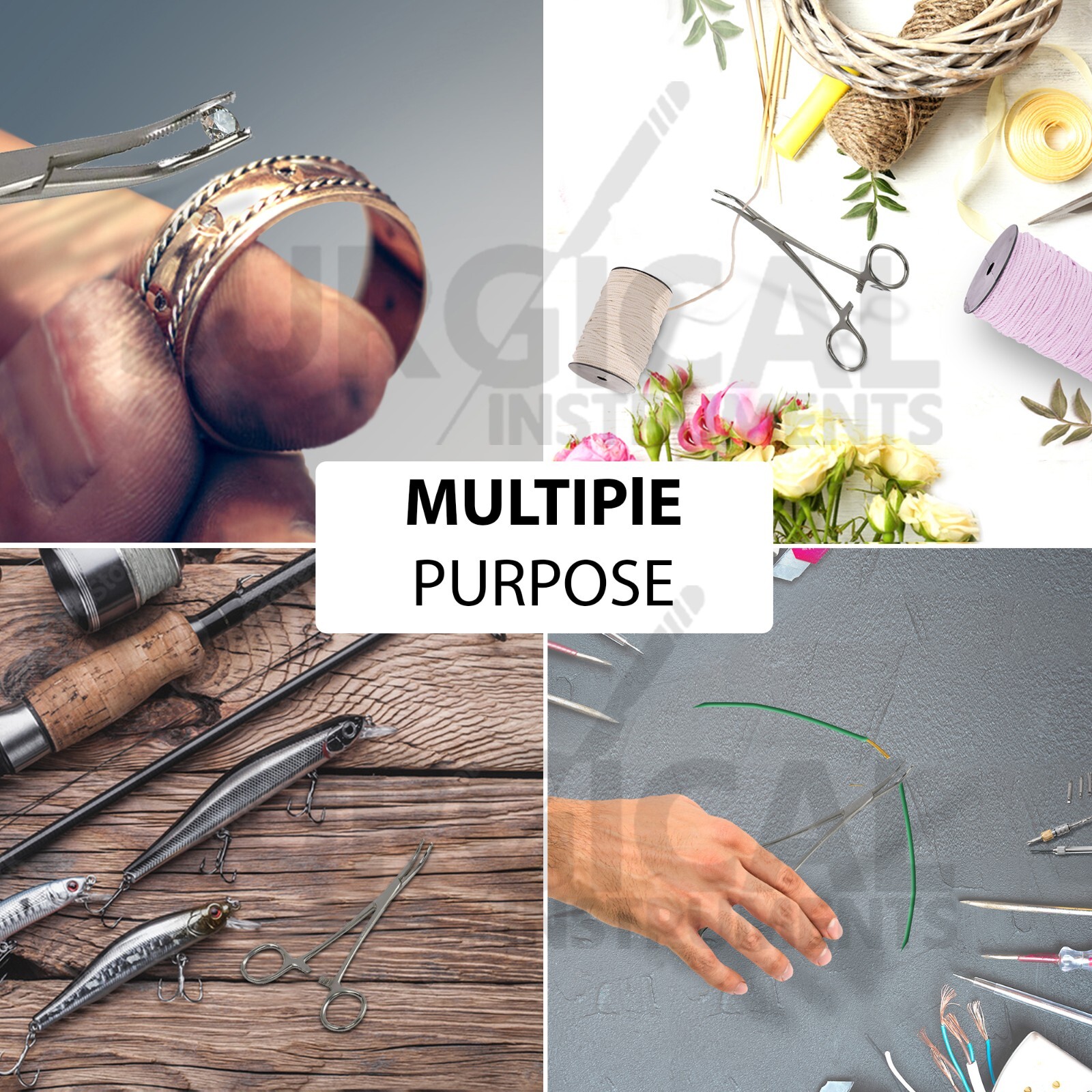 Ultimate Hemostat Kit-2, 6 Piece Ideal for Hobby Tools Set, Electronics, Fishing