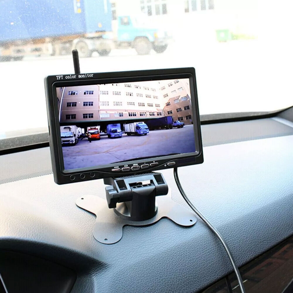 7" Monitor Rear View Backup Camera Night Vision System for RV Truck Bus VAN US