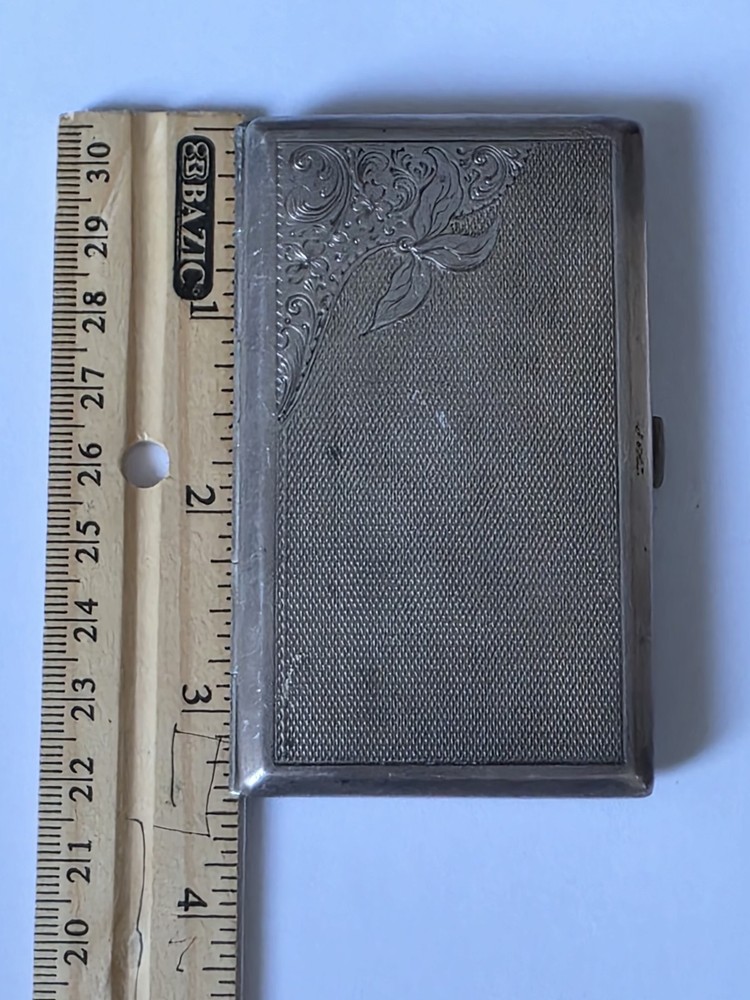 Vintage 875 SILVER CIGARET CASE 875 A8