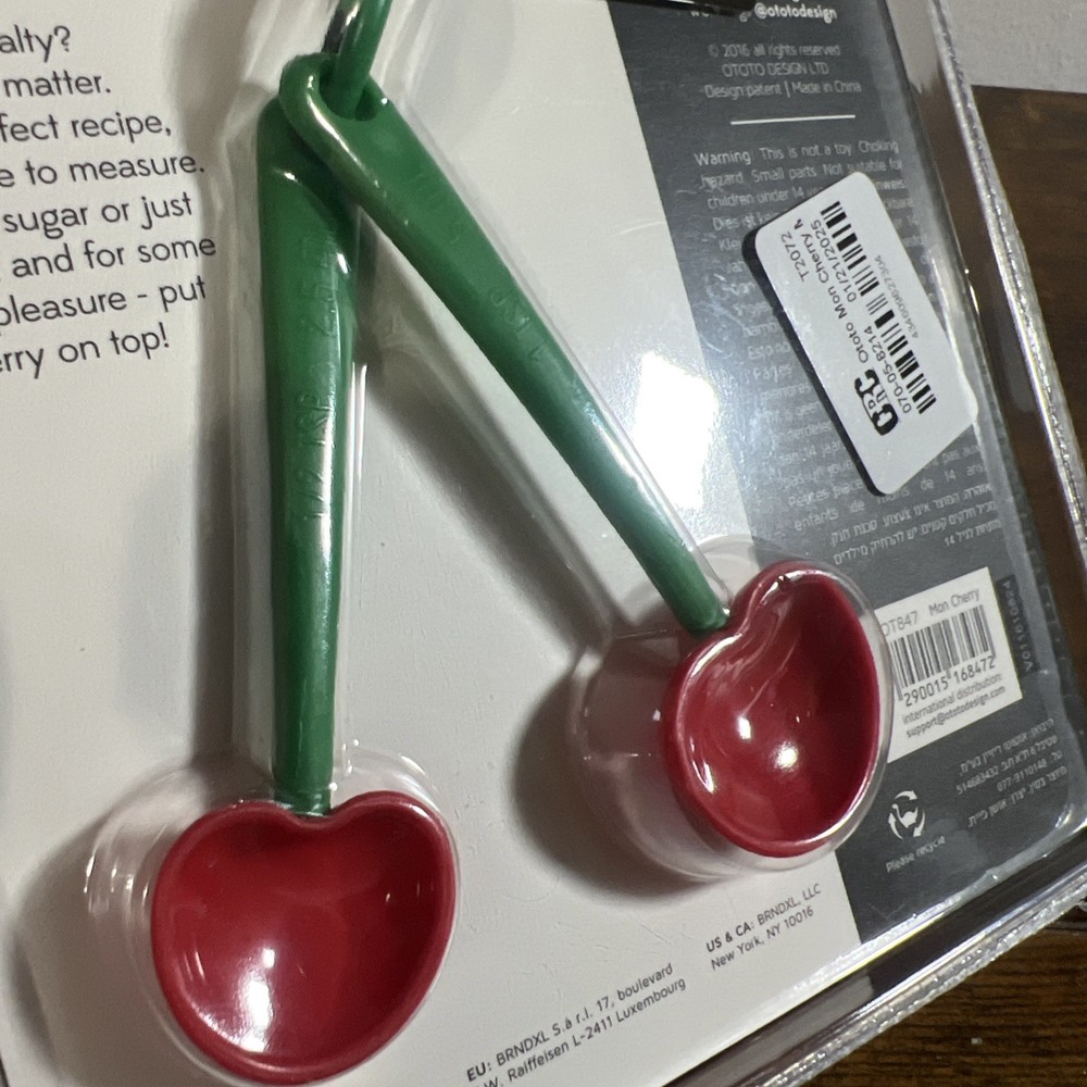 OTOTO Mon Cherry Measuring Spoons and Egg Separator ~ GREAT GIFT