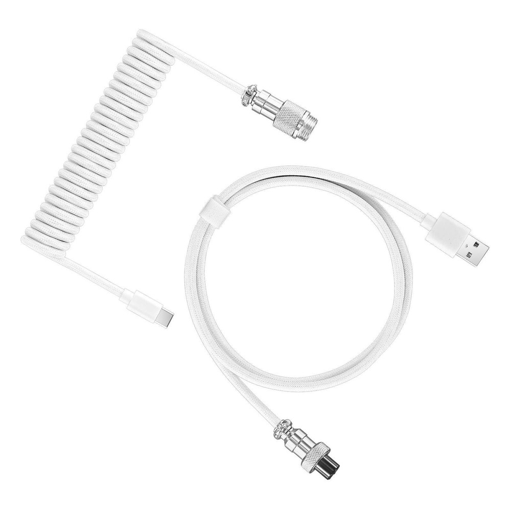 Copper&Nylon 3M Type C Mechanical Keyboard Coiled Cable USB Keyboard Wire Part