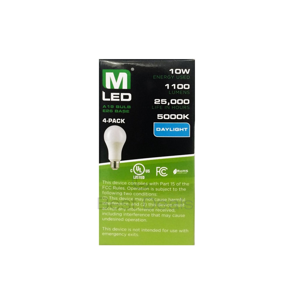 Maxlite Dimmable LED 13W Daylight Light Bulb A19 100W replacement 5000k- 16 PACK