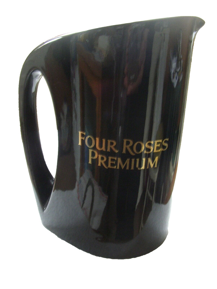 Four Roses Premium ceramic Bar Pitcher, black