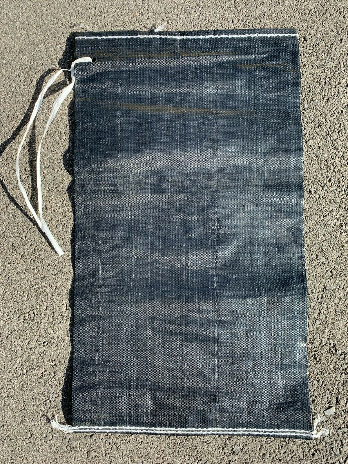 BLACK Military Style OD Heavy Duty Sandbag Sand Bags - 26" x 14" Sandbags Poly