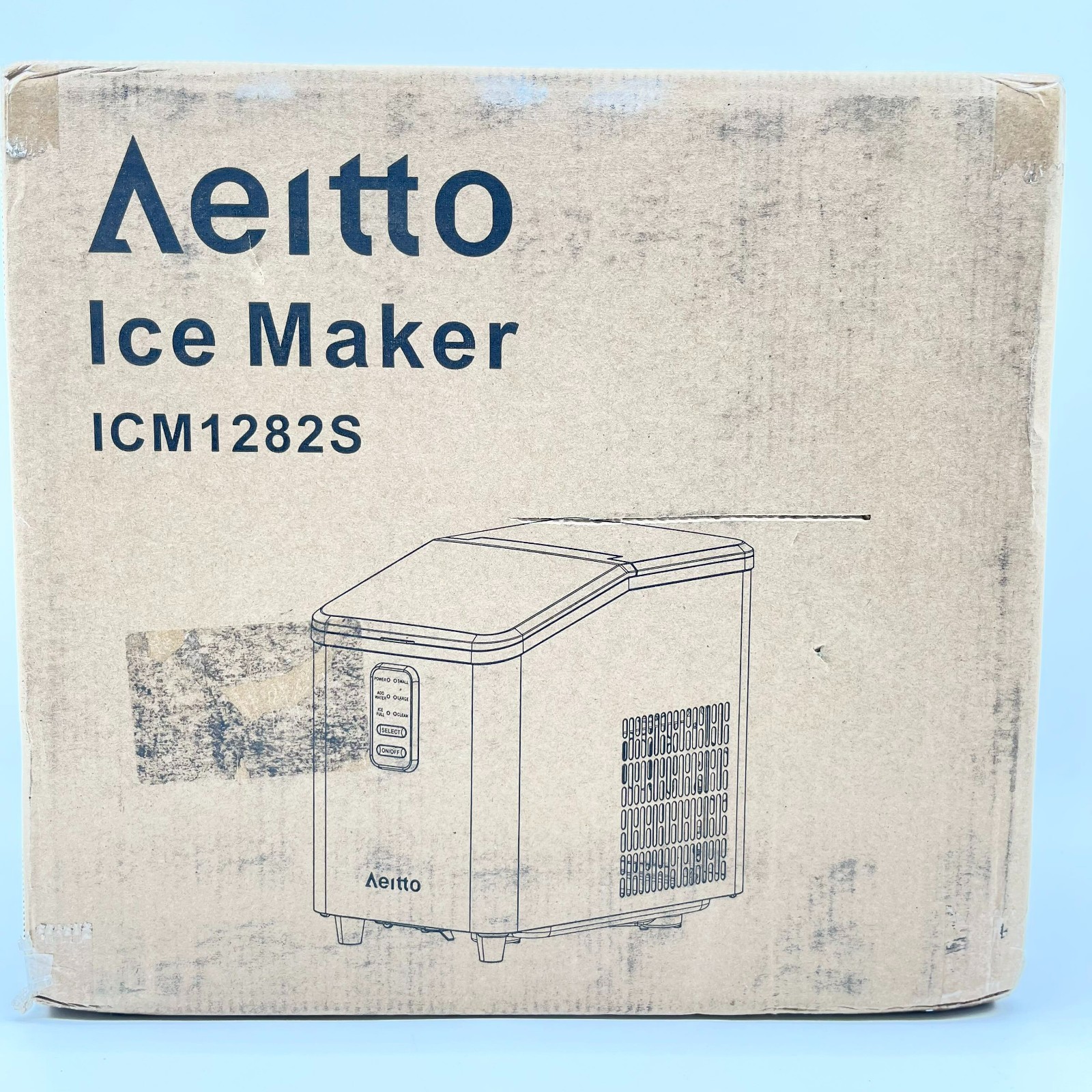New Brand New AEITTO 110-120 Volts Ice Maker Model ICM1282S - Silver