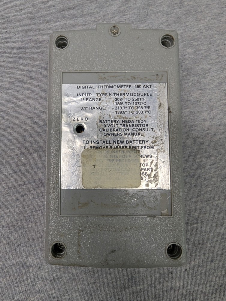 Ion Track Instruments Temperature Indicator - Surplus From Nuclear Plant