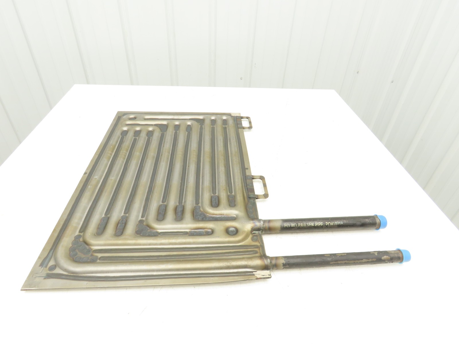 19"x 29" Plate Coil Immersion Heat Exchanger 1"x 3/4" NPT Pipe