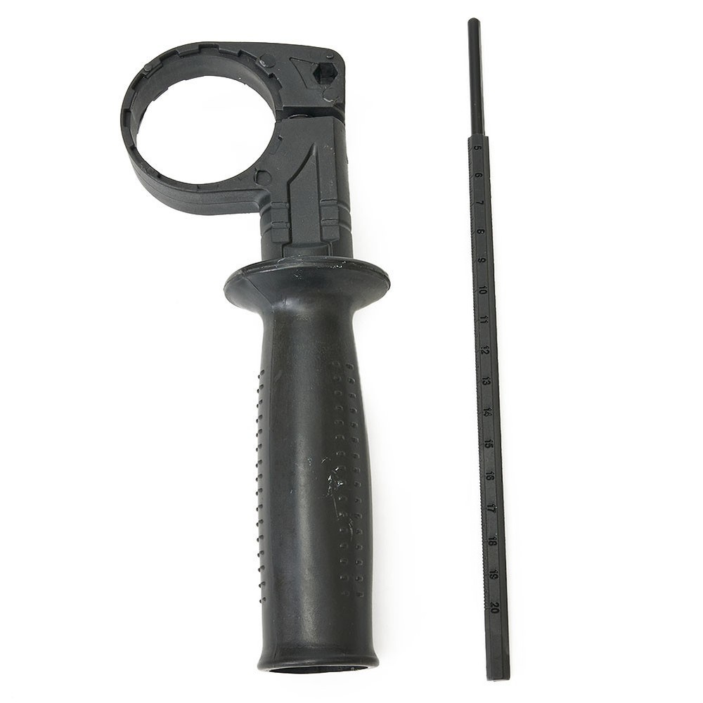 Versatile Black Hammer Drill Side Handle for Various Power Tools