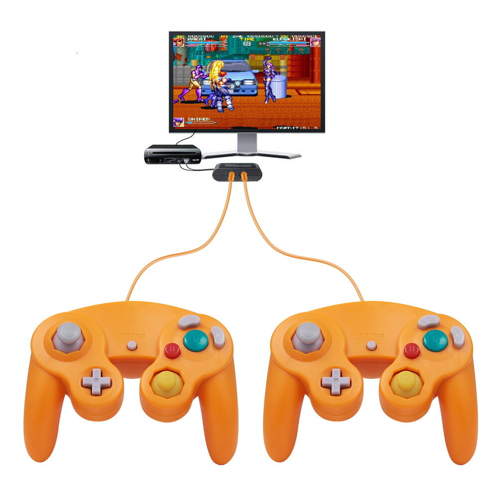2 Pack For Nintendo GameCube GC & Wii U Console Wired NGC Controller Gamepad US