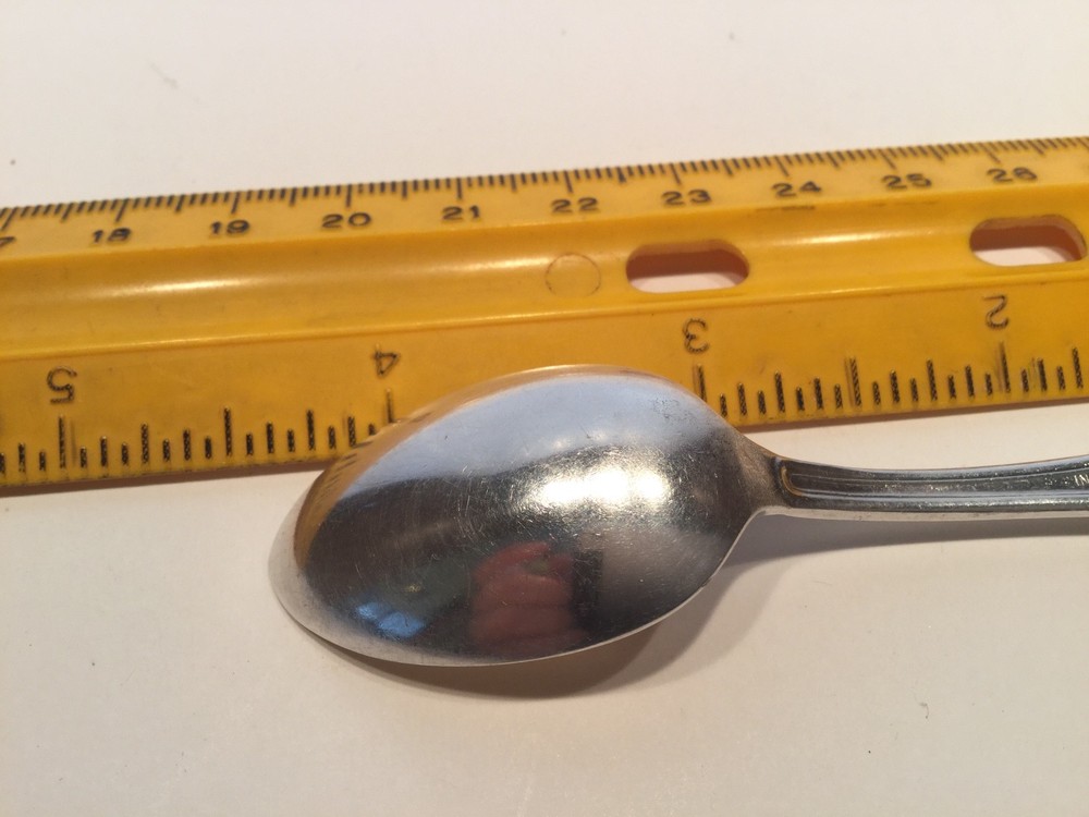 international silver company baby spoon with marking Hat CC