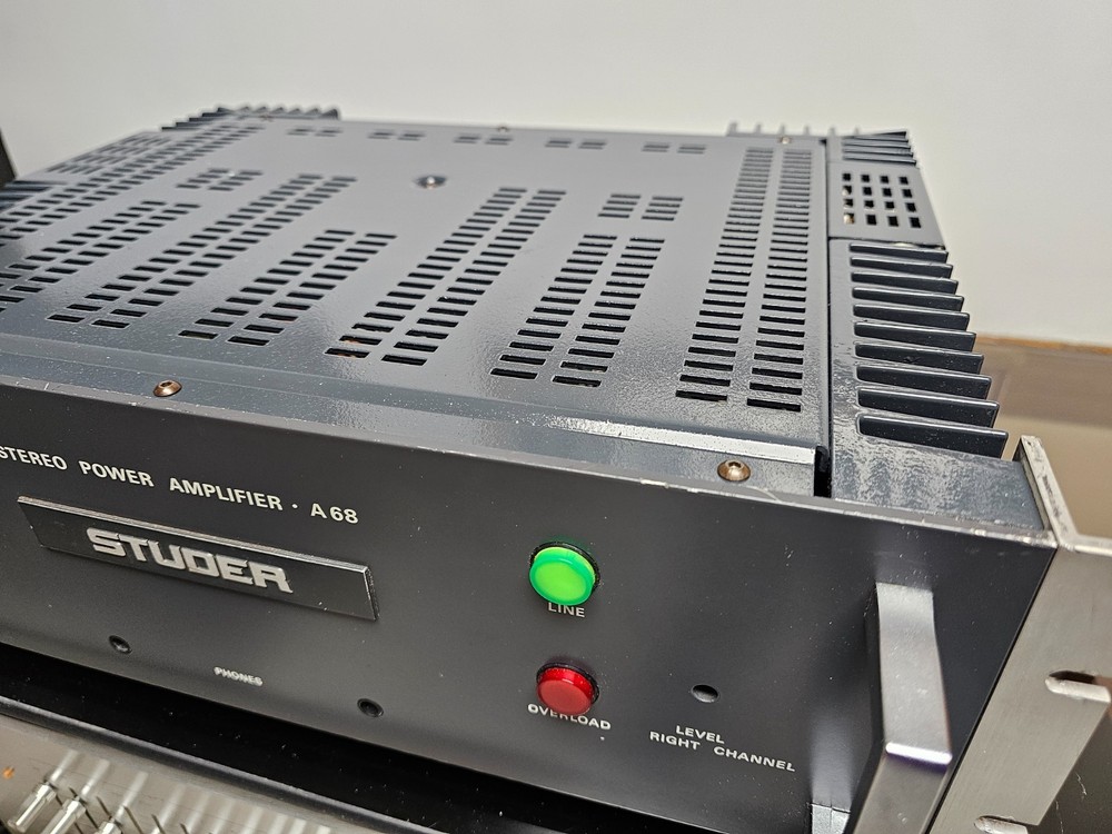 Studer A-68 Power Amp Serviced Good Condition